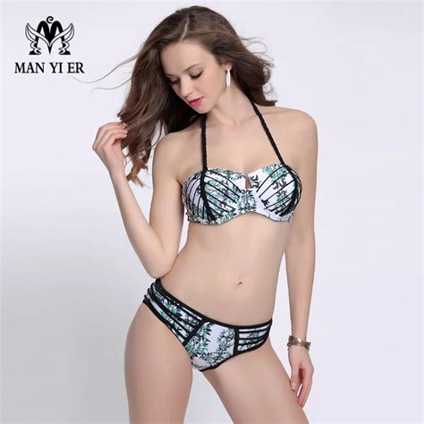 MANYIER Bikini New Women Sexy Snake Skin Swimwear Beachwear Bikini Set