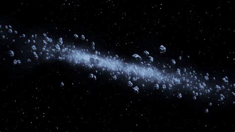 Beautiful Flight Through Asteroid Belt In Stock Motion Graphics SBV ...