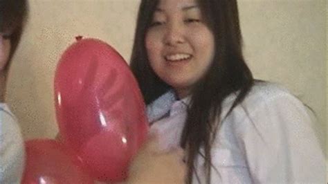 Schoolgirls Make And Pop Balloons Part 2 High Quality Fetish