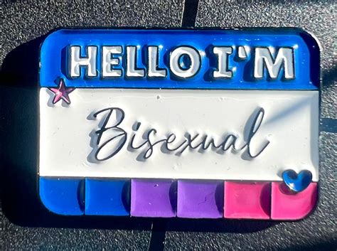 Hello Im Bisexual Enamel Pin Etsy