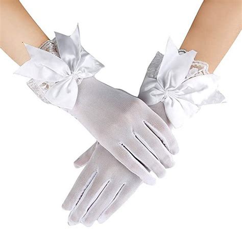 Female Elastic Mesh Gloves Brides Wedding Elegant Lace Bridal With