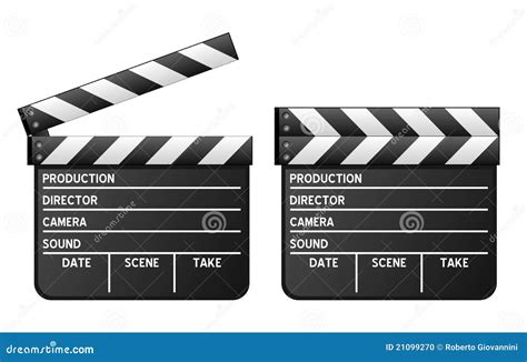 Movie Clapboard Stock Vector Illustration Of Director