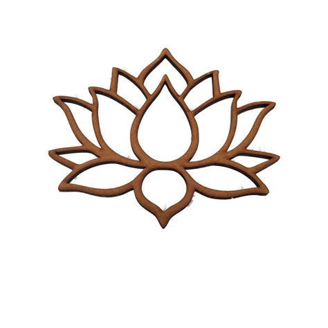 Flor De Lotus Em Mdf 6 Mm Moldura Para Macrame Moldura Para Artesanato Shopee Brasil