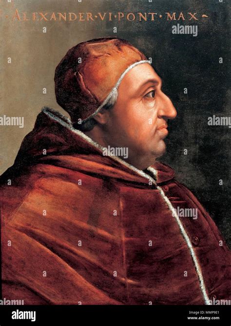 Portrait Of Pope Alexander Vi Pope Alexander Vi Stock Photo Alamy