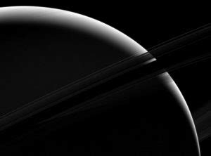 Cassini Spacecraft Views A Sliver Of Saturn