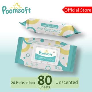 Dagdagan At KumapalPOOMSOFT Non Alcohol Unscented Baby Wet Wipes 80