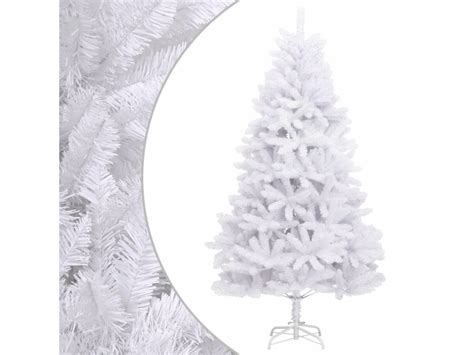 Sapin de noël artificiel à charnières avec support blanc 270 cm Conforama