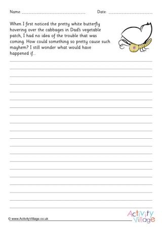 Butterfly Acrostic Poem Printable