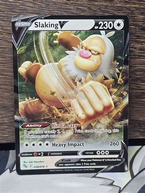 Slaking V 5878 Ultra Rare Pokemon Go Set Pokemon Tcg Near Mint Ebay