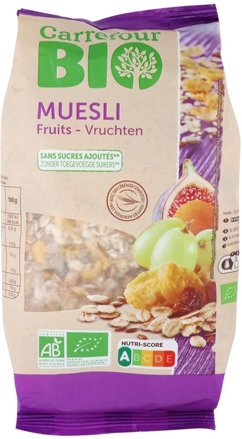 Carrefour Bio Muesli Ecol Gico Sin Az Car A Adido An Lisis Y