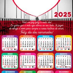 Arquivo de Calendário 2025 Dia dos Namorados CalendárioLegal