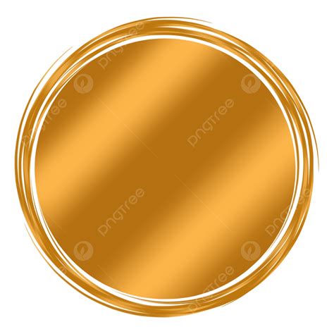 Golden Circle Frame With Textboard Circle Golden Frames Png