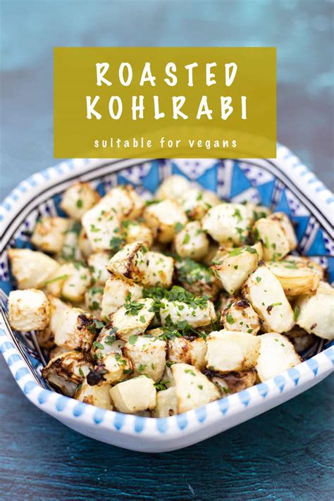 Roasted kohlrabi - Cook Veggielicious