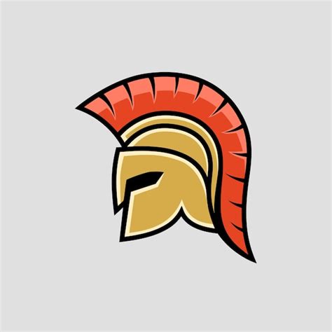 Premium Vector Spartan Helmet Logo Design