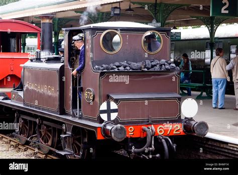 Steam Locomotive Fenchurch Bluebell Railway Stock Photo Alamy