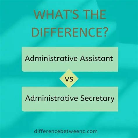 Difference Between Administrative Assistant And Secretary Difference Betweenz