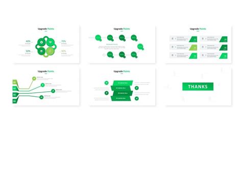 upgrade powerpoint template  bright clean envato