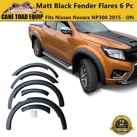 Price Special Slim Fender Flares Matt Black Pcs For Nissan Navara