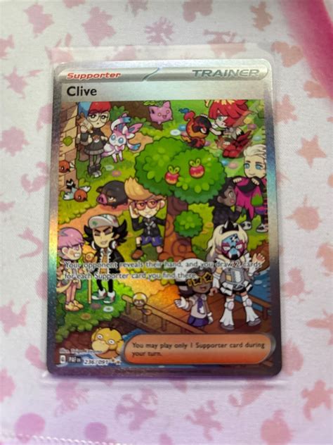 Pok Mon Tcg Clive Scarlet Violet Paldean Fates Holo Special