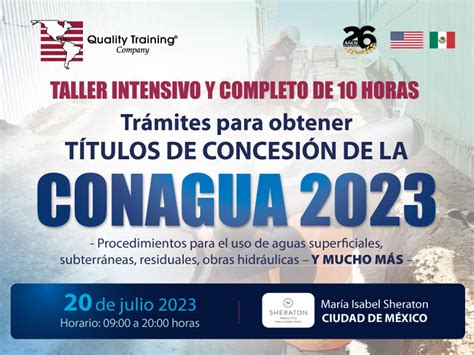 Trámites para obtener Títulos de Concesión de la Conagua 2023 Quality