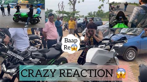 Crazy Reaction On Sunday Rideapni Zx R Ne Kiya Sabko Deewana Youtube