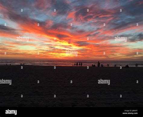 Sunset, Mission Beach, San Diego, California Stock Photo - Alamy