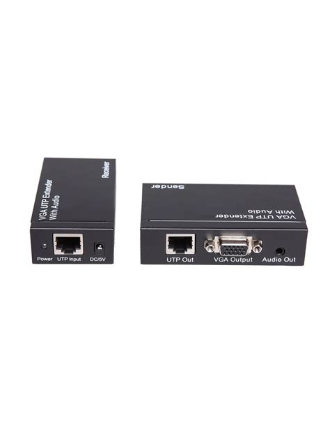 Extensor VGA A UTP CAT5e 6 Con Audio Hasta 300m