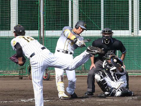 【フォトギャラリー】阪神・藤浪、d1位・佐藤輝との初対決で全球ストレート勝負で空振り三振 産経ニュース