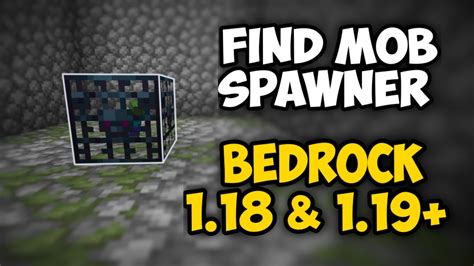 How To Find Mob Spawnerdungeon In Minecraft Bedrock 118 And 119 Youtube