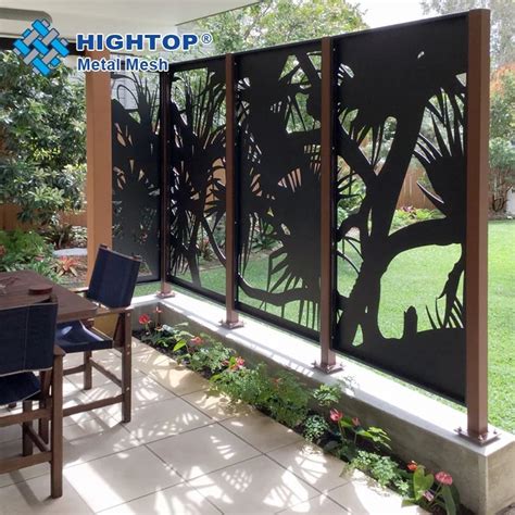 Newest Style Outdoor Laser Cut Decorative Panels Aluminium Alloy Metal Screens For Garden Wall