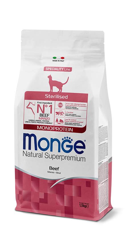 Monge Natural Superpremium Sterilised Monoprotein Manzo Monge It