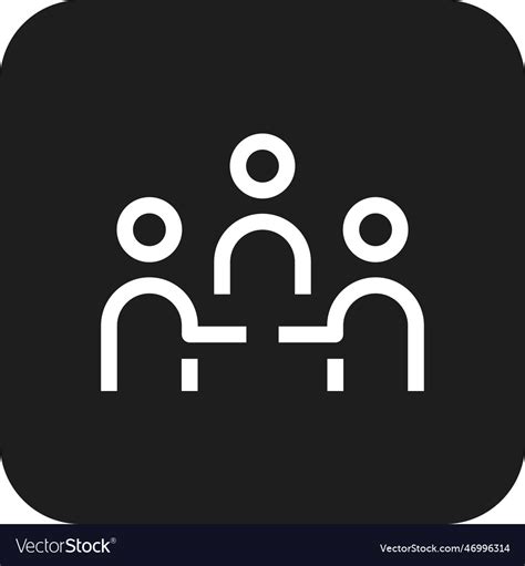 Work groupbusiness people icon with black filled Vector Image