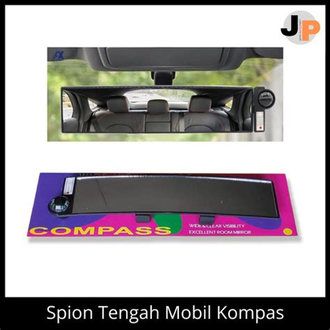 Jual KACA SPION TENGAH MOBIL KOMPAS UNIVERSAL WIDE VIEW CEMBUNG MIRROR