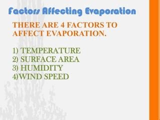 factors affecting Evaporation | PPT