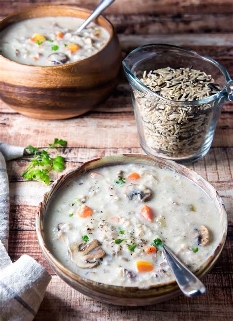 Instant Pot Chicken Mushroom Wild Rice Soup Days Of Slow Cooking Hot