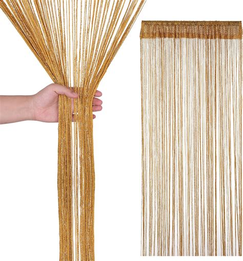 Trimming Shop Glitter String Curtains Fly Screen Room Divider Fringe