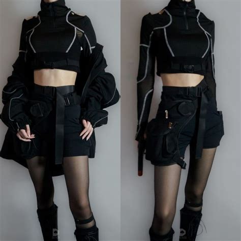 Cyberpunk Outfit Design Cyberpunk Aesthetic Outfit Cyberpunk Fashion