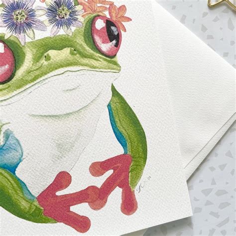 Frog Birthday Greeting Card — Amy Richards Illustration