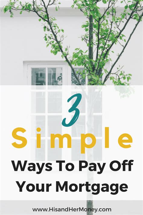 3 Simple Ways To Pay Off Your Mortgage Early His And Her Money