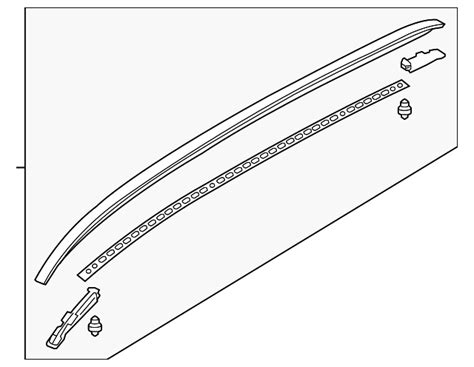 32216712 Roof Rail 2020 Volvo XC60 Volvo OEM Parts Direct