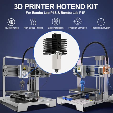 Pack Hotend Kit For Bambu Lab P P P S D Printer Hot End Replacement