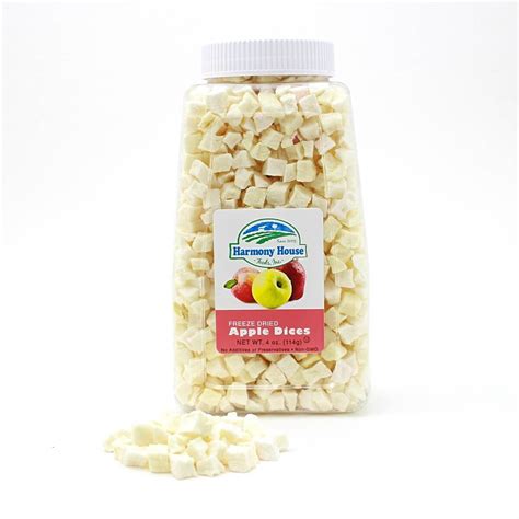 Freeze Dried Apple Dices 4 Oz Diced Dried Apples