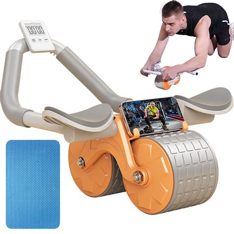 Ailinkor Ab Roller With Elbow Support Automatic Rebound Abdominal