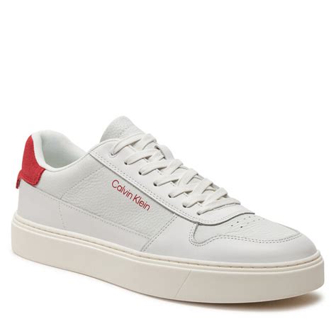 Sneakersy Calvin Klein Low Top Lace Up Bskt HM0HM01254 White Baked