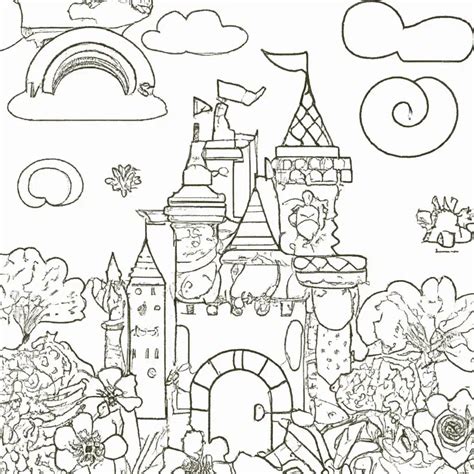 7 Desenhos Do Castelo Da Fantasia Para Imprimir E Colorir