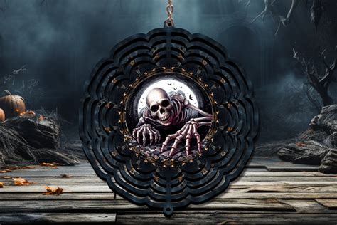 Halloween Skeleton Wind Spinner Graphic By Tcsp Designs Creative Fabrica