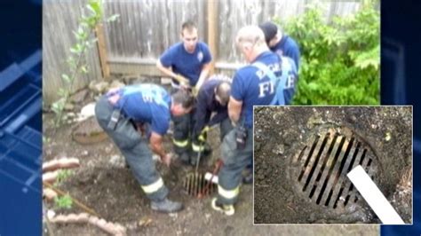 Drunken Man Gets Stuck In Storm Drain Video Abc News