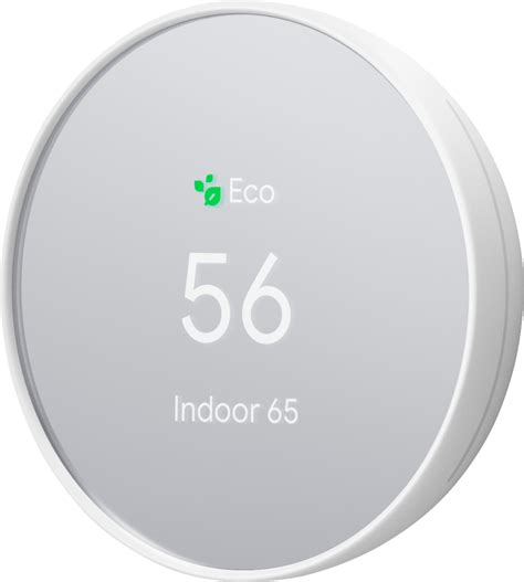 Google Nest Smart Programmable Wifi Thermostat Snow Ga Us Best Buy