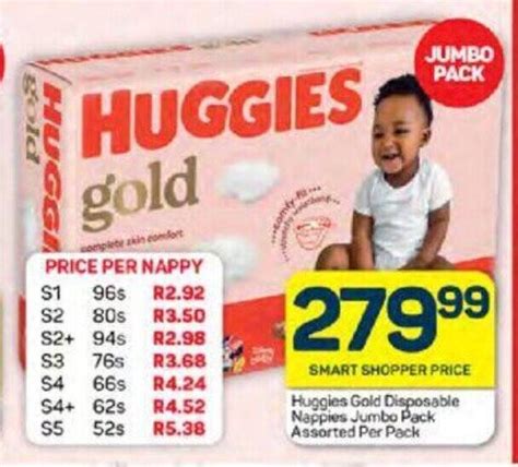 Huggies Gold Disposable Nappies Jumbo Pack Assorted Per Pack Offer At