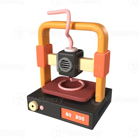 Fdm 3d Printer 3d Illustration Icon 28766481 Png